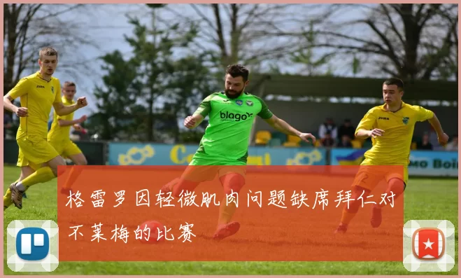 格雷罗因轻微肌肉问题缺席拜仁对不莱梅的比赛